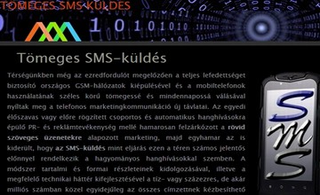 optimalizált honlap: tömeges sms